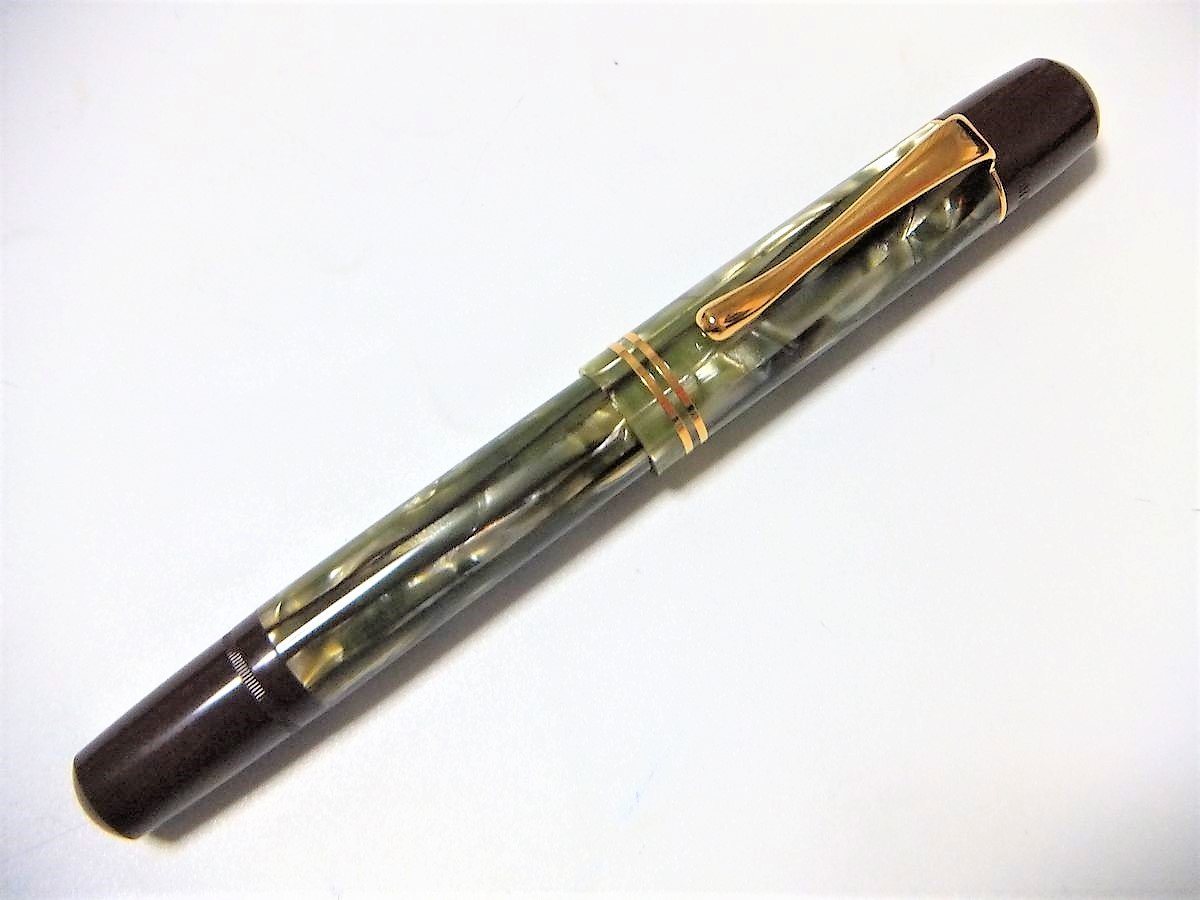 1円～ おたからや★B0110-07　Pelikan ペリカン 万年筆 M101N トータスシェルブラウン ペン先14K585刻印 計1点_2