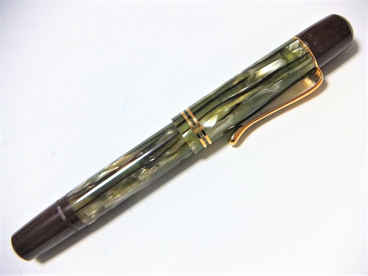 1円～ おたからや★B0110-07　Pelikan ペリカン 万年筆 M101N トータスシェルブラウン ペン先14K585刻印 計1点_3