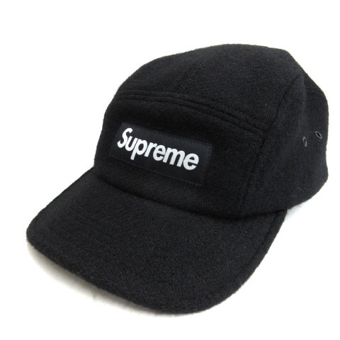 Supreme ハリスツイード キャップ ブラック レザーストラップ USA製 シュプリーム SUPREME ハリスツイード BOXロゴ キャップ 帽子 ブラック