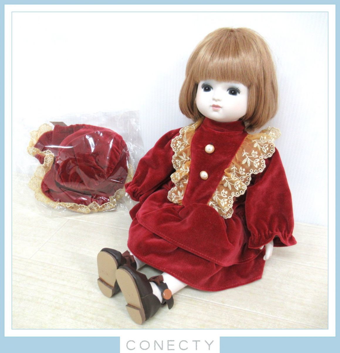 OIKE オオイケ ビスクドール 人形 西洋人形 1982年 Romane Doll Takaya 昭和レトロ ビンテージ アンティーク 女の子 約40センチ【L4【S2