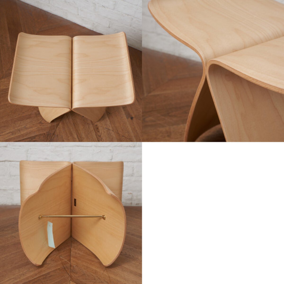 IZ66480F☆モデルルーム 展示品 天童木工 柳宗理 バタフライ スツール  