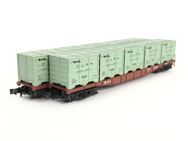 KATO 8044 チキ5000 5000形コンテナ搭載 2両入 2セット 計4両 鉄道模型 N 中古 Y7223641