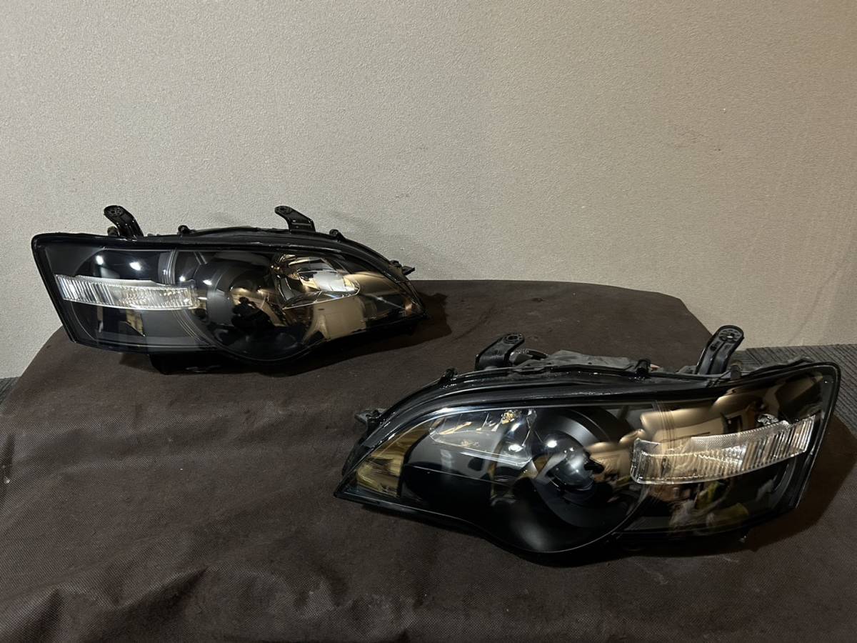 格安 1円 売り切り レンズリペア クリア塗装済 スバル BP5 レガシィ インナーブラック 純正 HID ヘッドライト カスタム 改造車 スバリスト