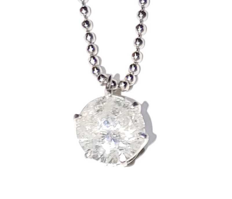 【今だけ】22万円値下げしましたー＼(^-^)／【1.3ct】超大粒 【鑑別書】付き一粒天然ダイヤモンドネックレス