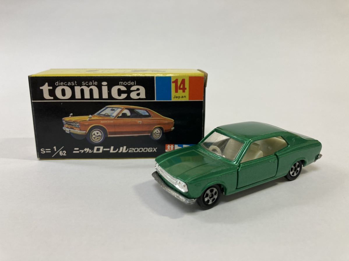 ローレル 黒箱 トミカ 日本製 ニッサン 2000GX - 1Aホイール 日産