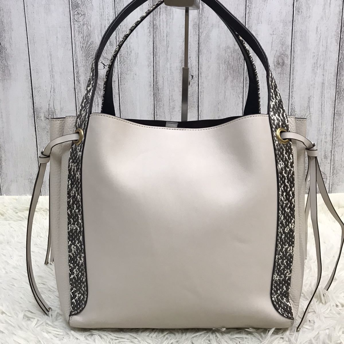 1円【極美品】コーチ coach ハーモニーホーボー トートバッグ 