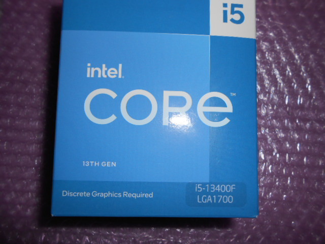 intel i5-13400F LGA1700 の新品・未開封・未使用品