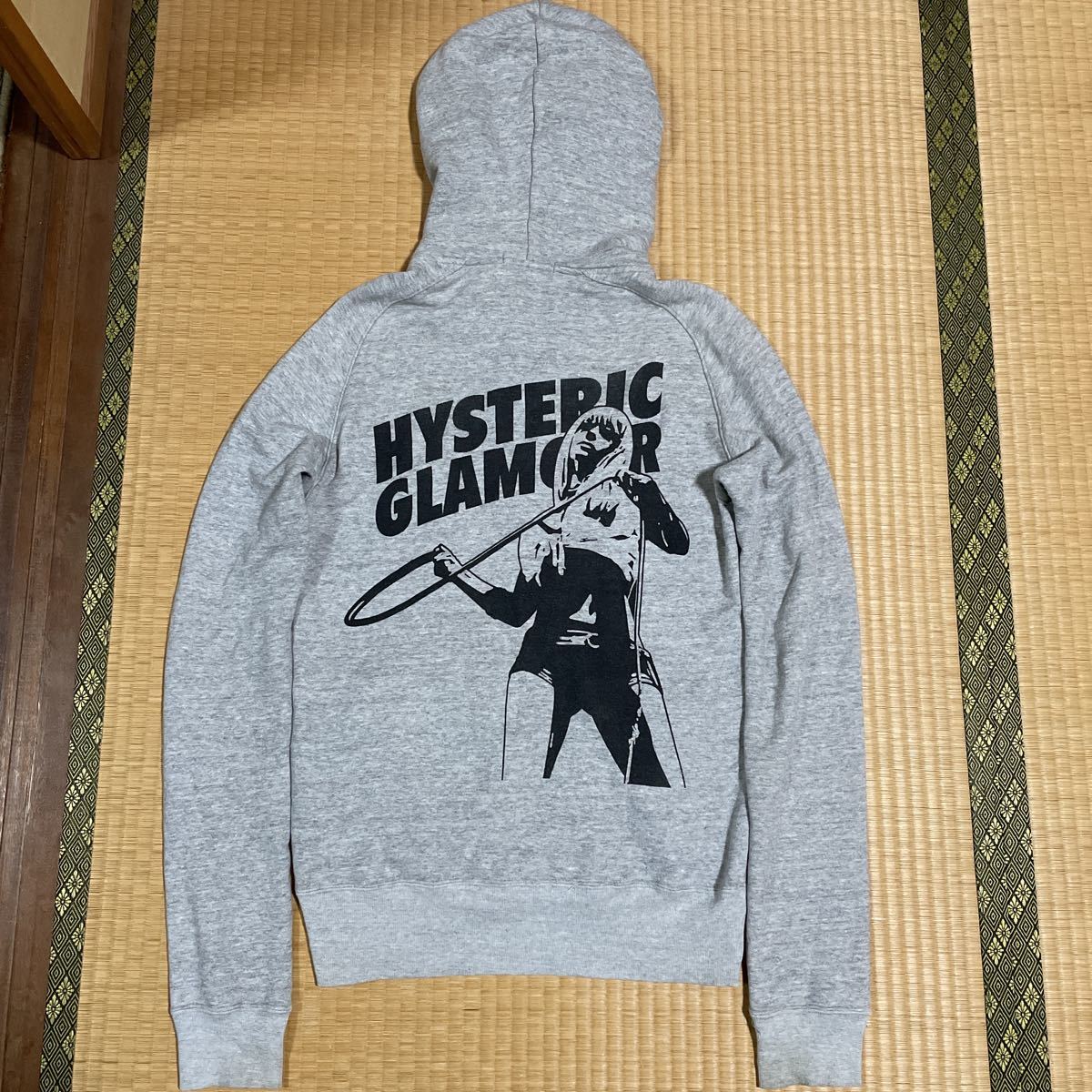 ヒステリックグラマー バクプリ入り ガール ロゴ スウェット ZIP 