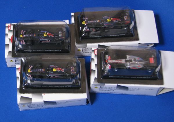 ☆京商　日本GP優勝マシンVol.5　４個セット☆ KYOSYO 1/64 歴代の日本GP優勝マシンコレクション Vol.5 4種セット REDBULL