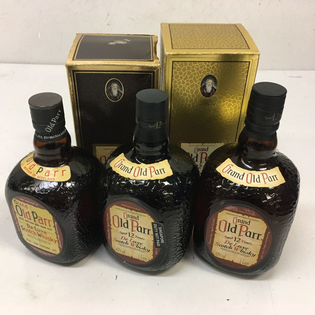 Y202-A156-7□ Grand Old Parr オールドパー まとめ売り 3点セット