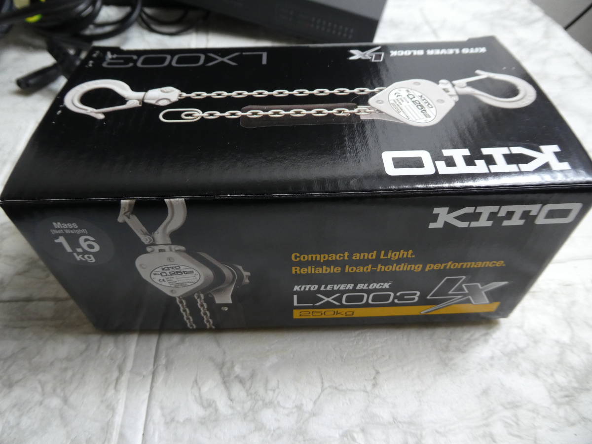 ☆ ⑥ 未使用 KITO キトー LX003 レバーブロック 250㎏ 3.0ｍ 爆安 1円スタート ☆