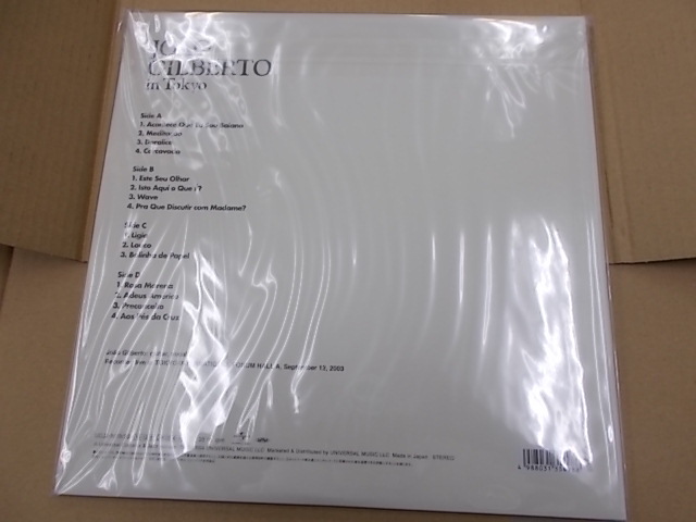 〇新品/JOAO GILBERTO /ジョアン・ジルベルト in TOKYO イン
