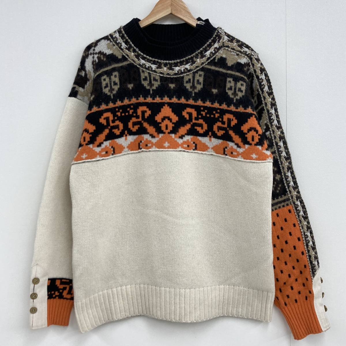 sacai 2019AW フローラルジャガードニット sacai - 美品 2019AW