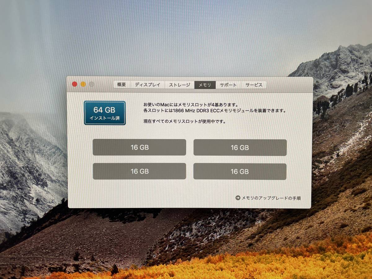 ☆APPLE Mac Pro， Late 2013 ☆Xeon E5 3.5GHz 6コ/64GB/PCIe SSD