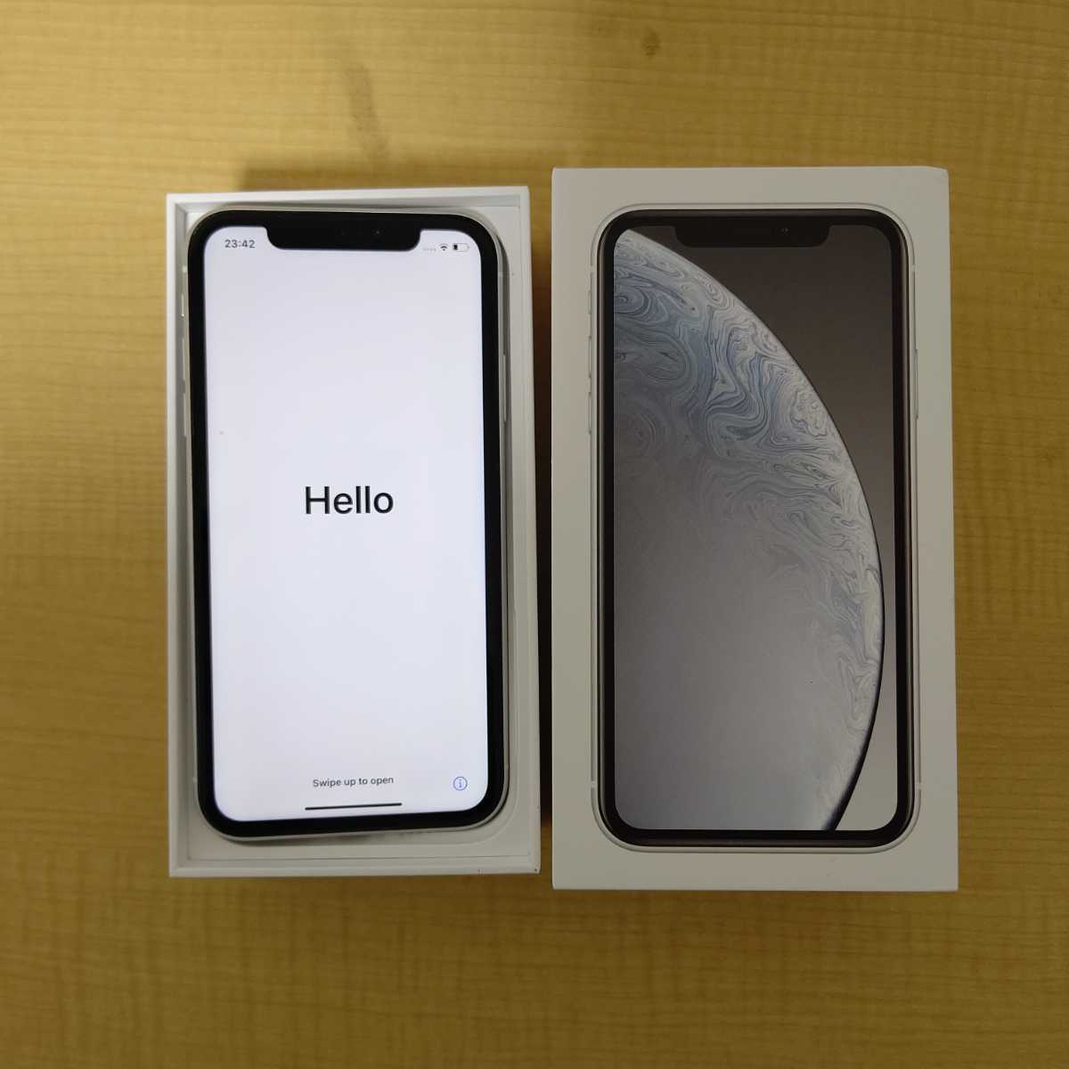 Apple iPhone XR 64G ドコモ WHITE SIMフリー 箱有り 付属品無し 