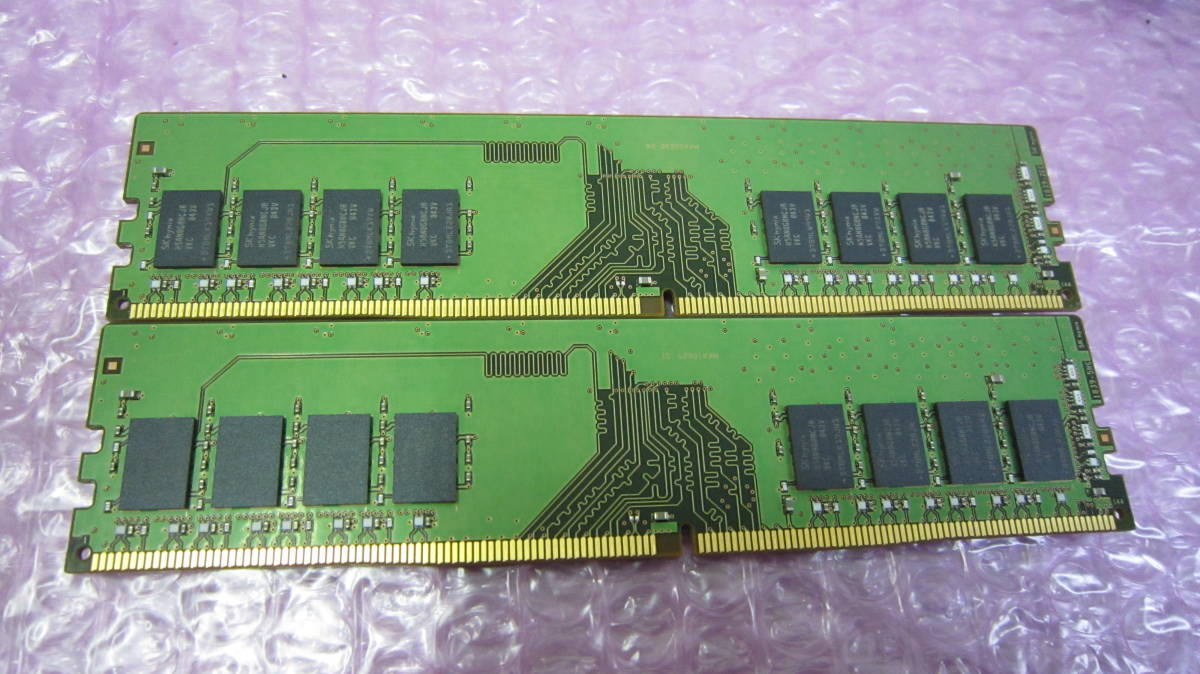 4213☆SK hynix DDR4 1R×8 PC4-2666V 8GB×2 計16GB 動作