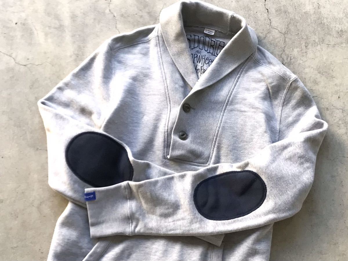 S/DOUBLE別注 LOOPWHEELER エルボーパッチ付き ショールカラー 吊り裏 