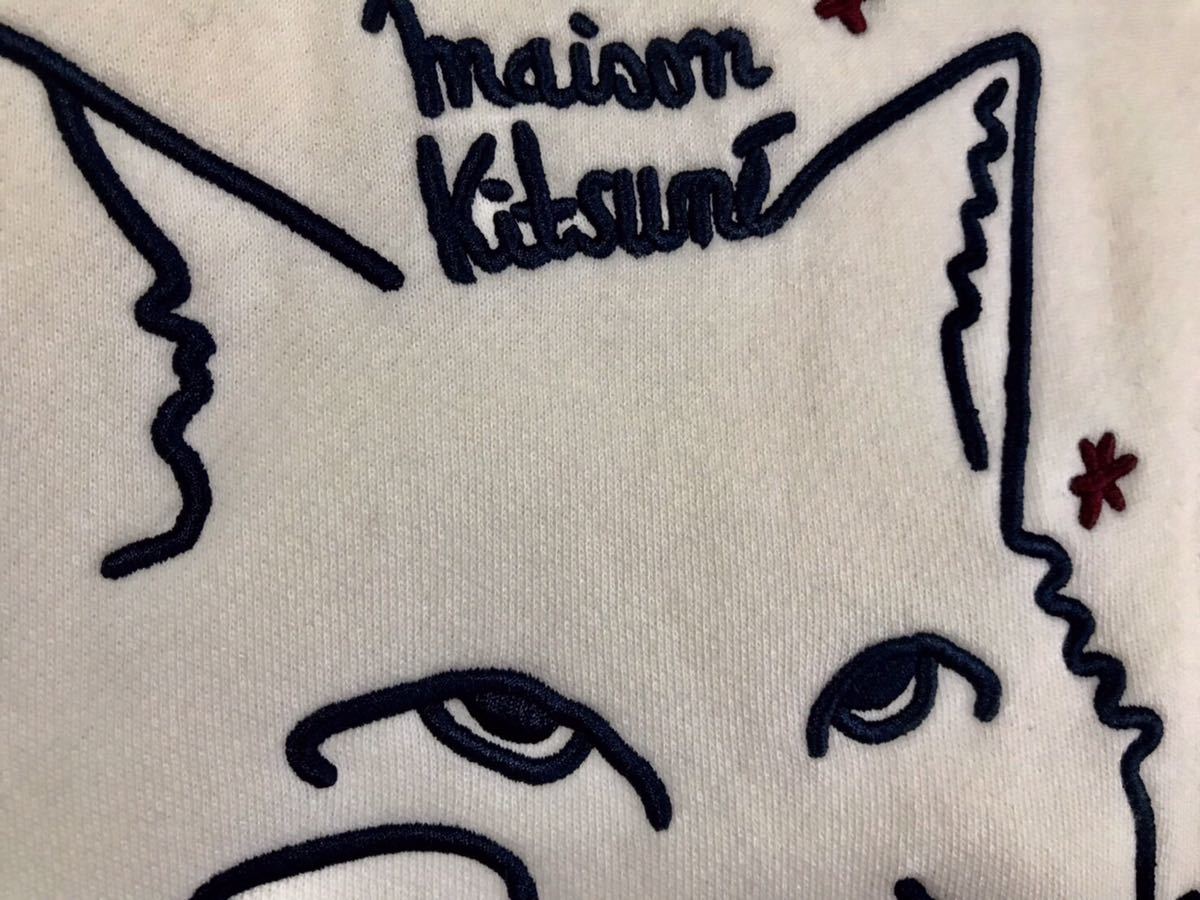 MAISON KITSUNE メゾンキツネ トレーナー スウェット 白 ホワイト ユニ