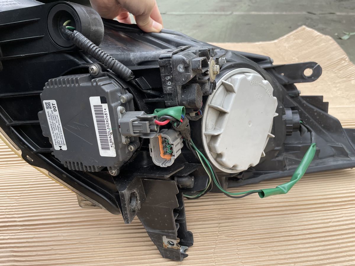 Z33 後期 ヘッドライト バラスト付き フェアレディZ ヘッドランプ 左右セット HID Z33 フェアレディZ 後期 フェアレディZ33 後期用アウディタイプLEDポジション ブラック