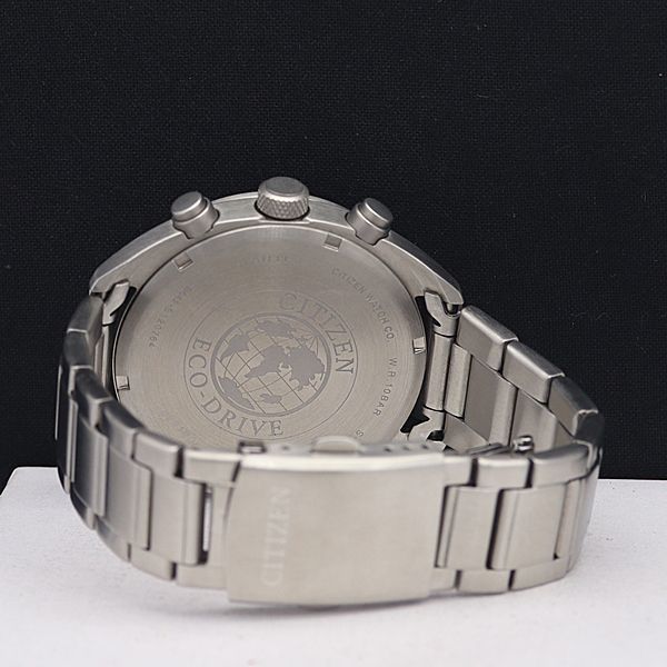 1円 稼働 美品 シチズン ソーラー B642-S120764 レコードレーベル