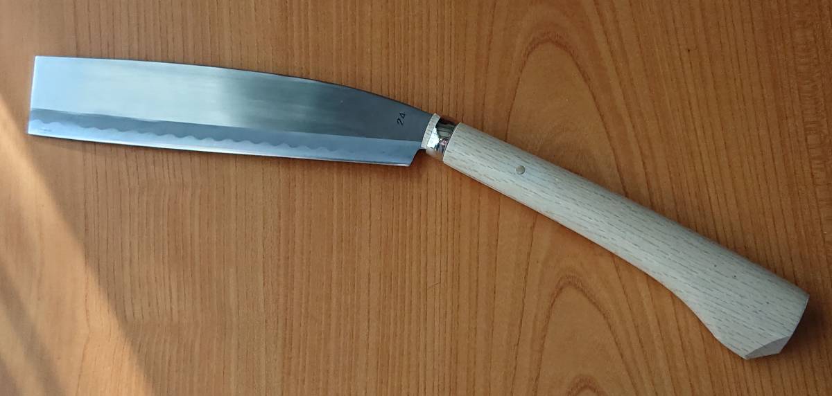 ☆鞘・柄付き☆両刃 刃渡り24㎝ 最高級鋼入り 豊国 三ツ星 ◇ 土佐  