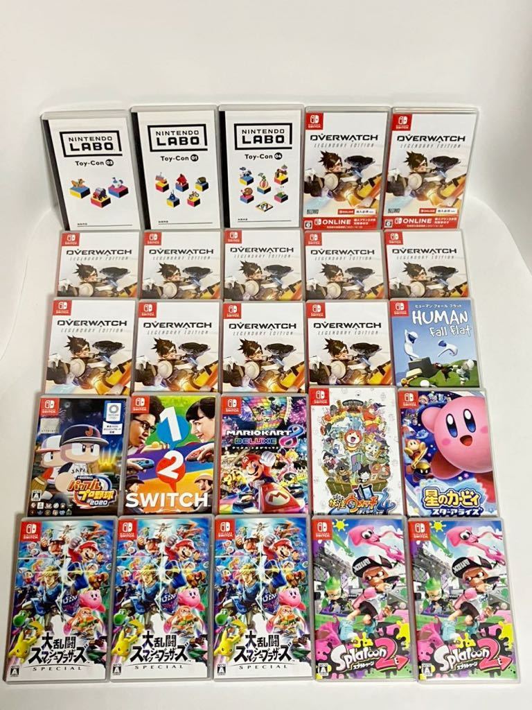 Z-4】任天堂スイッチソフトまとめて25本セット！星のカービィ/スプラ