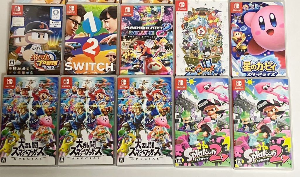 Z-4】任天堂スイッチソフトまとめて25本セット！星のカービィ/スプラ