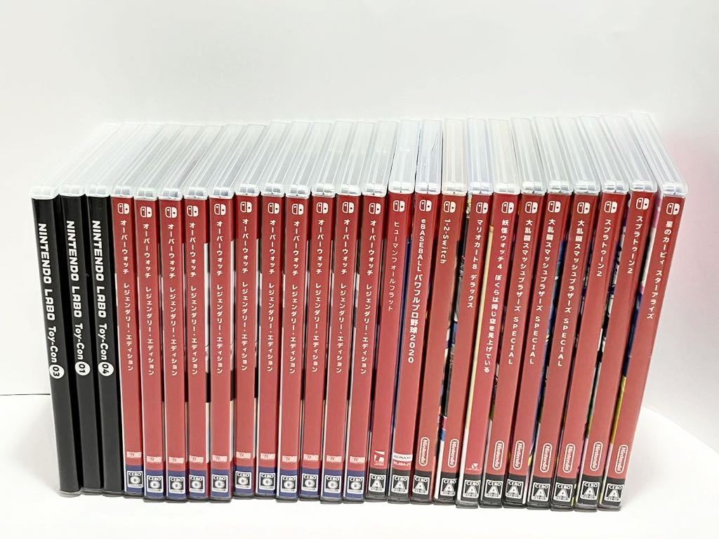 Z-4】任天堂スイッチソフトまとめて25本セット！星のカービィ/スプラ