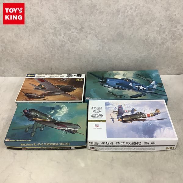 1円〜 ハセガワ 1/32 中島 キ84 四式戦闘機 疾風、F6F-3/5 ヘルキャット 等