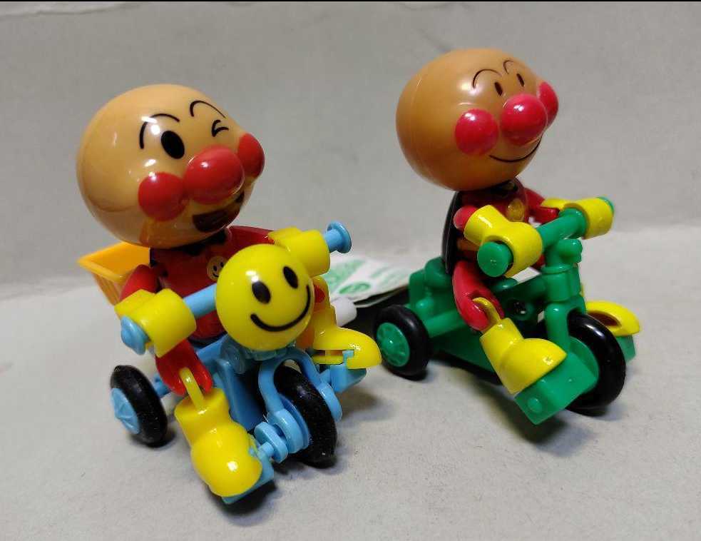 昭和レトロ 初期アンパンマン 1期2期ゼンマイ三輪車3輪車