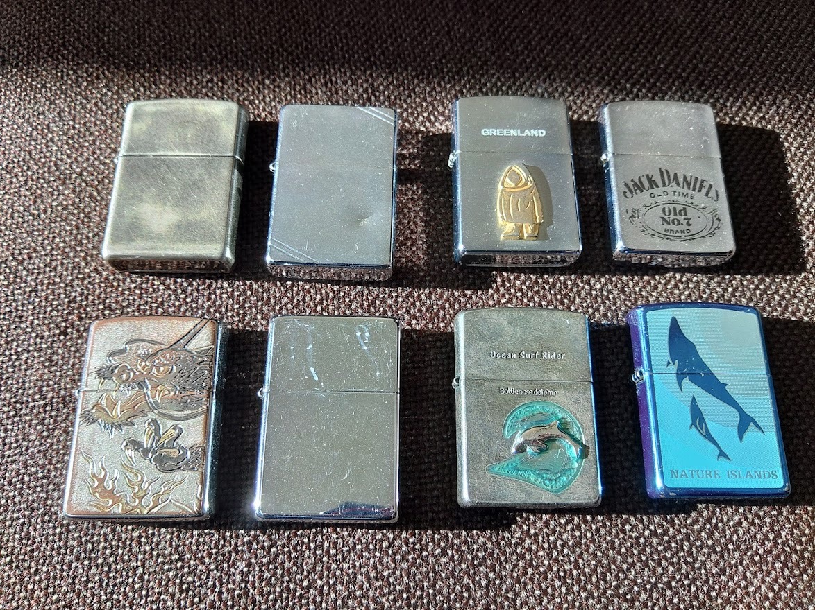 中古 Zippo まとめて8点セット ジッポー オイルライター 