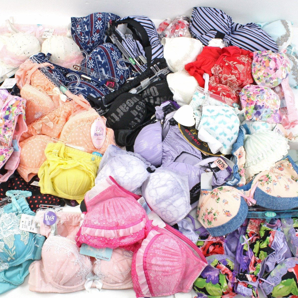 $$ レディース 女性 下着セット 上下30セット まとめ売り（3） 未使用に近い