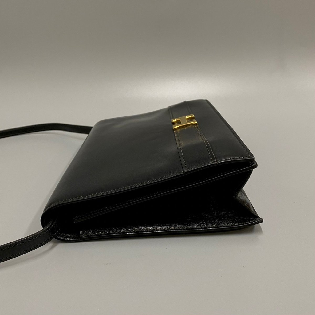 1円 極 美品 保存袋付 HERMES エルメス アニー ボックスカーフ レザー 