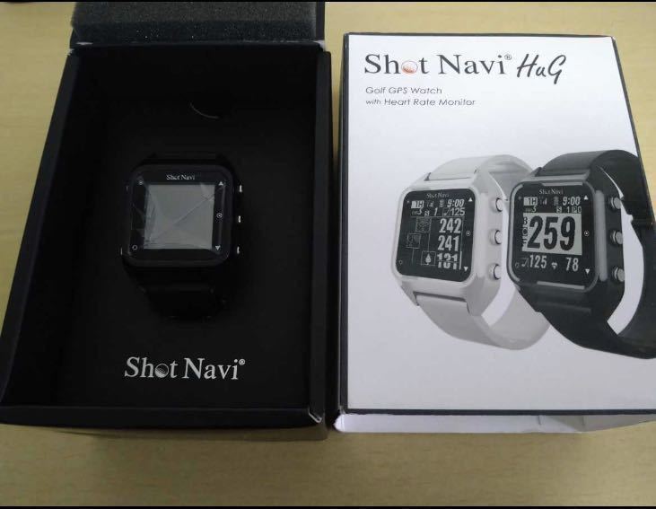 Shot Navi HaG ゴルフGPSウォッチ 新品未使用 ☆ ショットナビ ゴルフウォッチナビ GPSウォッチ ハグ ブラック Hug