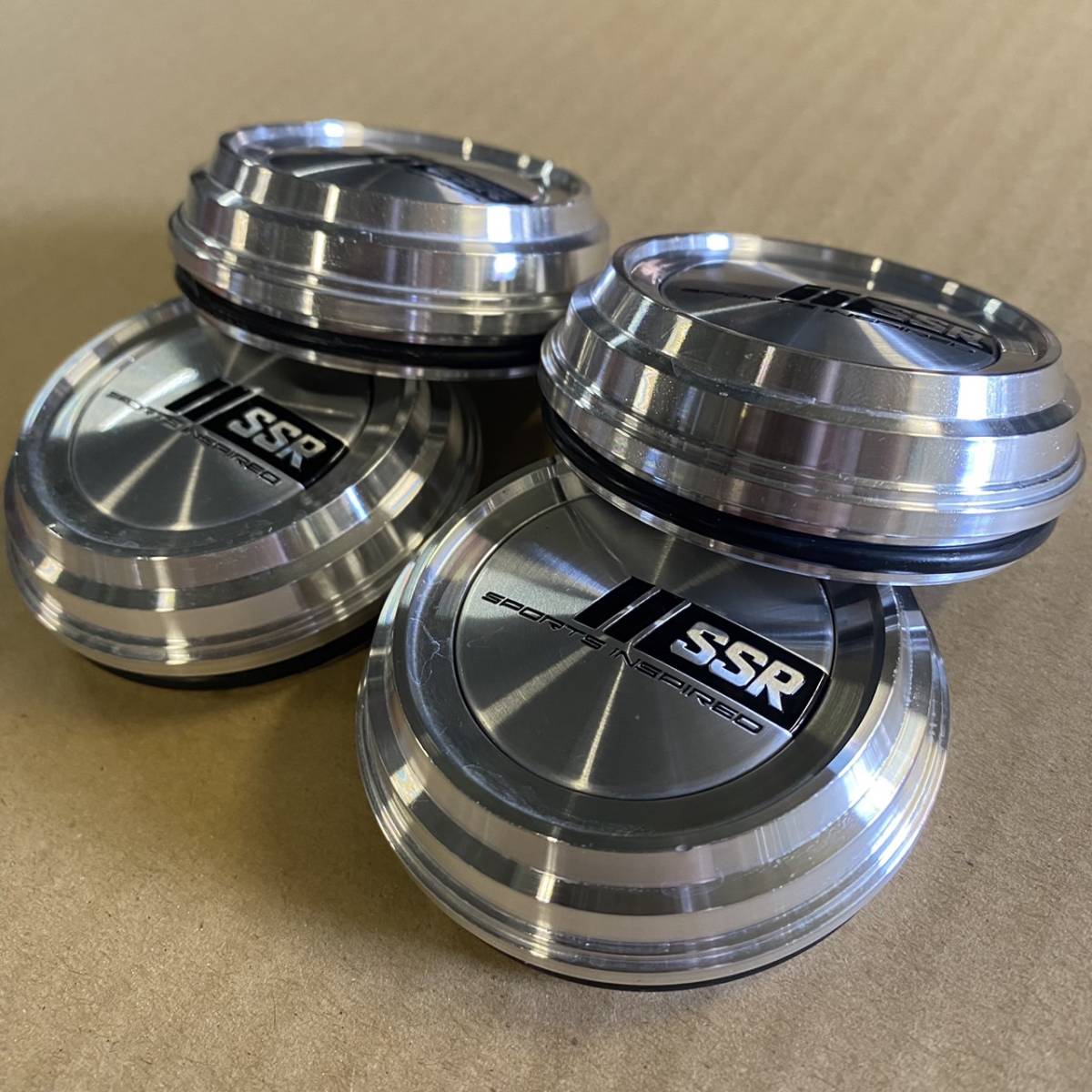 SSR アルミ レーシングキャップ Aタイプ LOW PCD98 PCD100 センター 