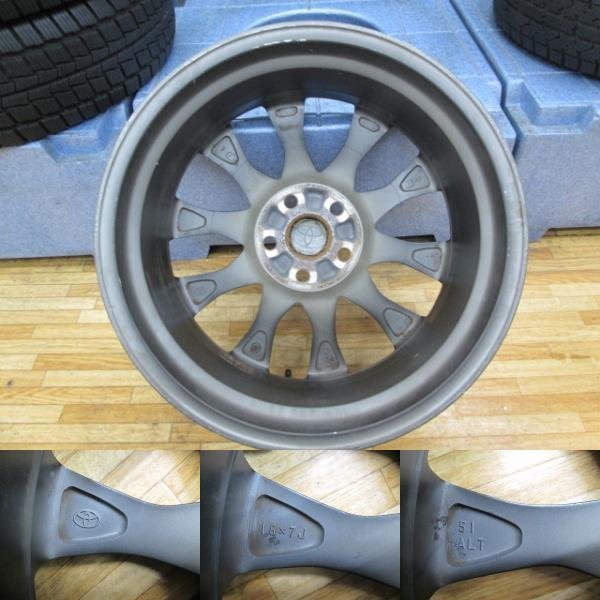 TOYOTA トヨタ 50系 エスティマ アエラス 後期 純正 18インチ 7.0J PCD114.3 5H +51 4本SET 新品バルブ交換済 CHR/ノア/ヴォクシー流用等 エスティマ アエラス 後期 前期・中期・後期の違いを徹底解説 純正18ｲﾝﾁ装着車 中期