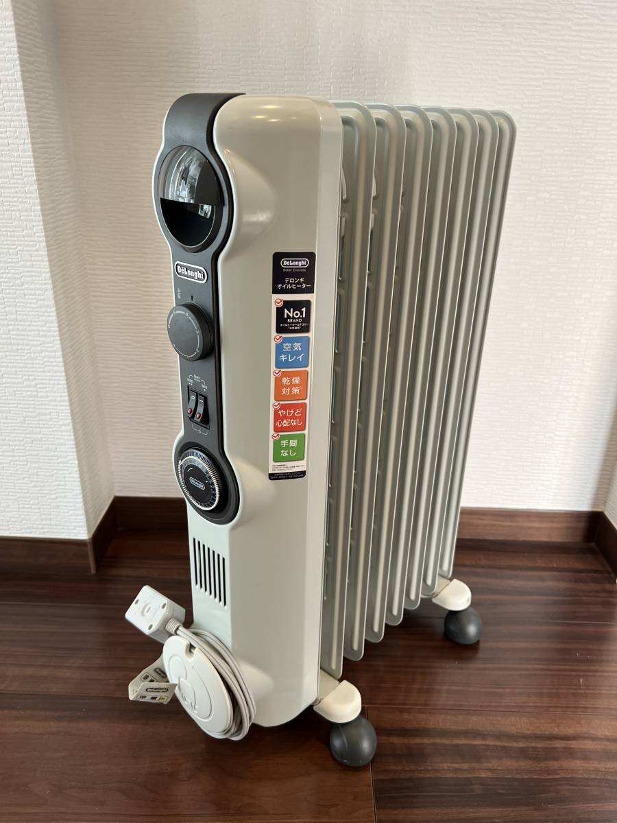 デロンギ DeLonghi オイルヒーター HJ0812 / ゼロ風暖房 (8~10畳用) / 動作確認済