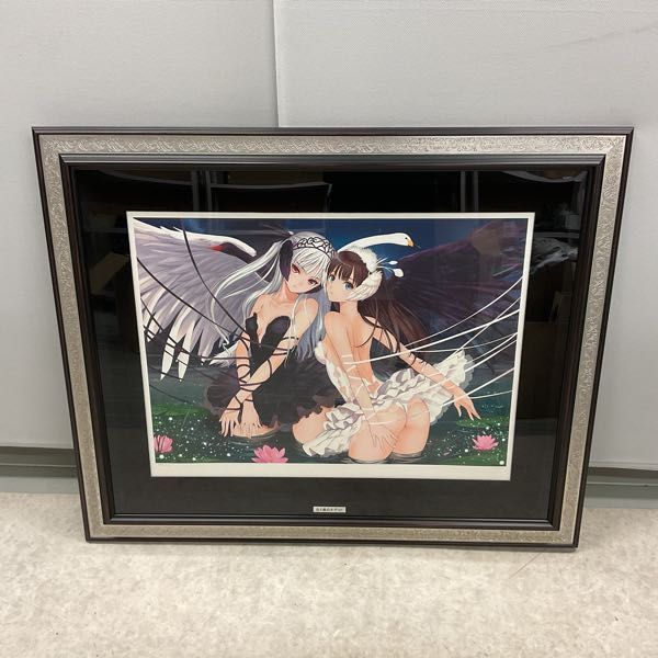 ㉘新品・保証書付 Tony　「白と黒のオデット」ミクスドメディア アールビバン 1円〜 同梱不可□ アールビバン TONY 白と黒のオデット HC.11/16 版画