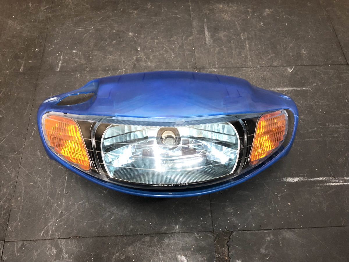 ホンダ ライブDIO ZX AF34/AF35 社外 スケルトン ブルー ライトカウル 