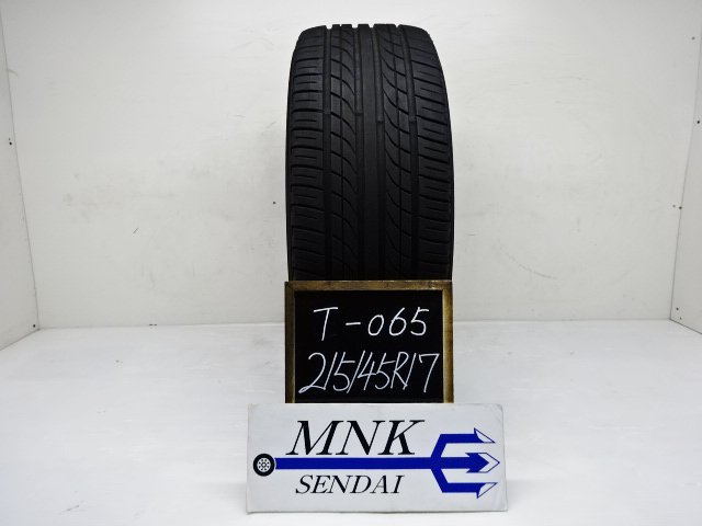 T-065【送料無料/代引きOK】ランクE/D 中古 バリ溝♪ 215/45R17 YOKOHAMA PRACTIVA 2020年 9分山 夏タイヤ 1本のみ