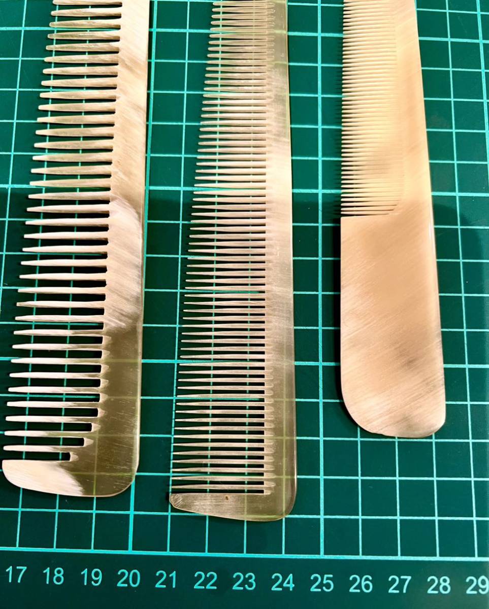 水牛の角 別作 ヘアカットコーム 理容道具 希少 水牛の角 別作 ヘア