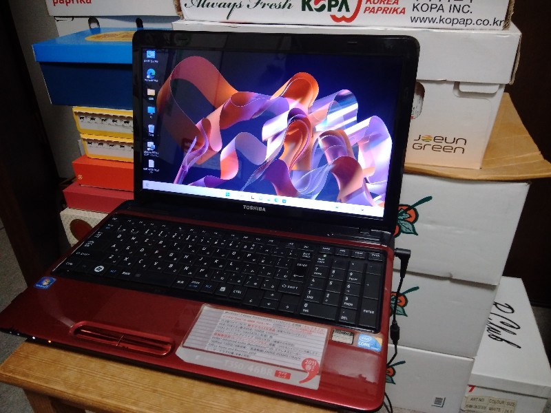 ≪0130赤≫ 東芝 dynabook T350 ／Core i5-480M 4gb 500gb ／Windows11