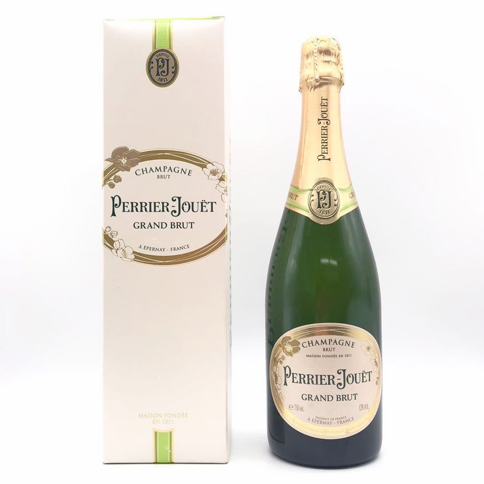 捨*ス様 酒　未開封品　Perrier Jouët グランブリュット シャンパン 未開栓】 PERRIER-JOUET ペリエ ジュエ GRAND BRUT グラン ブリュット