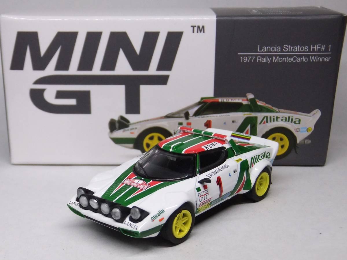 MINI GT☆ランチア ストラトス HF モンテカルロラリー 1977 優勝車 #1