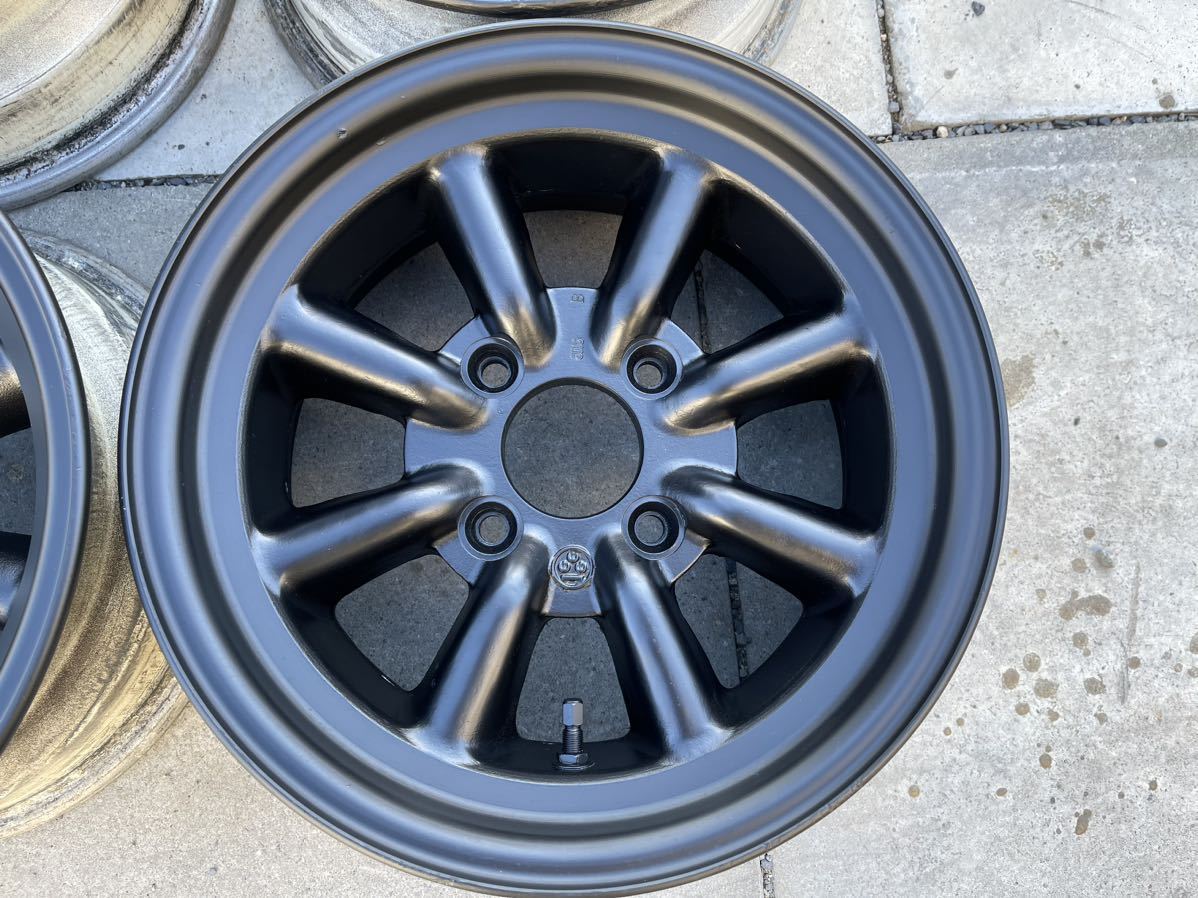 ワタナベ 8スポーク 14インチ ホイール 4本 6.5J +10 7J +2 4H