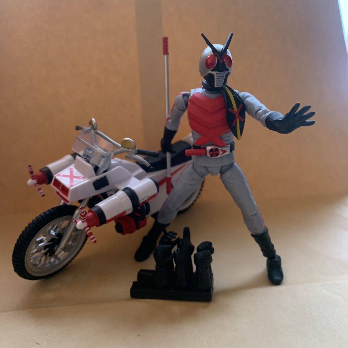 掌動駆 仮面ライダーX & クルーザーセット 仮面ライダーエックス 食玩 
