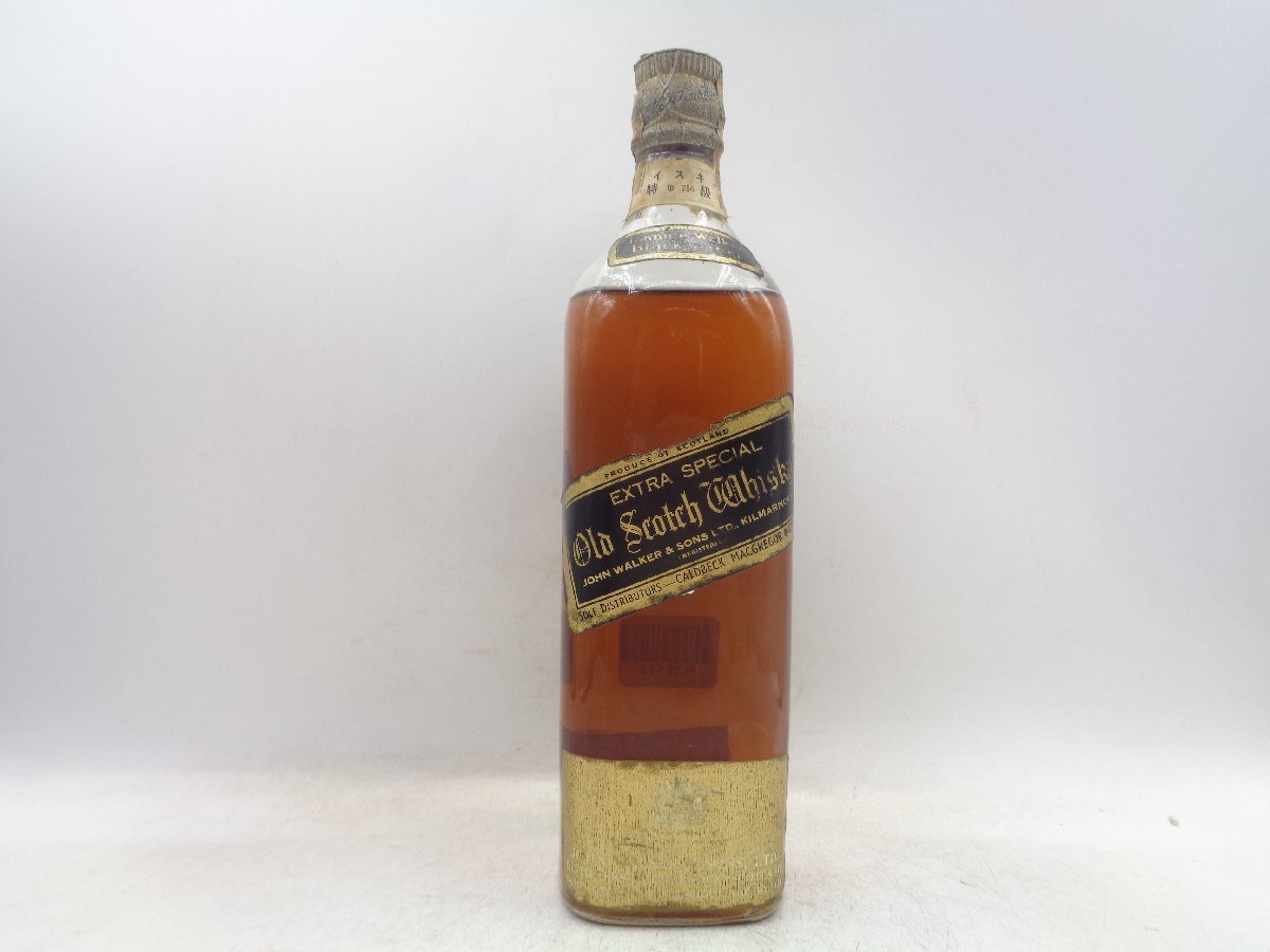 JOHNNIE WALKER BLACK LABEL ジョニー ウォーカー 黒ラベル 金キャップ