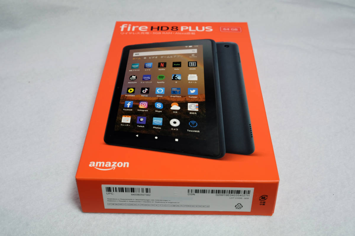 0 fire hd HD PLUS 第10世代 - amazon 中古美品 plus Plus 黒 64GB