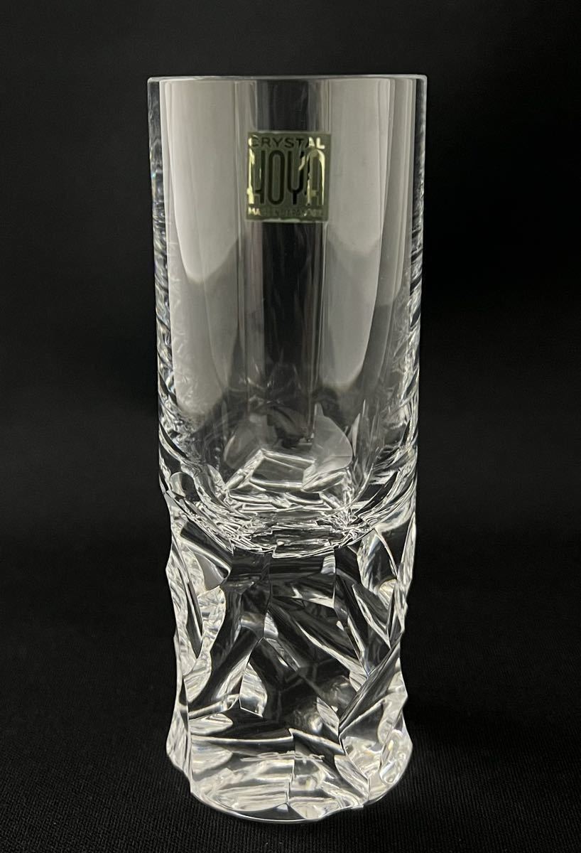 HOYA クリスタル 最高級ストレートグラス SCULPTURED STRAIGHT GLASS