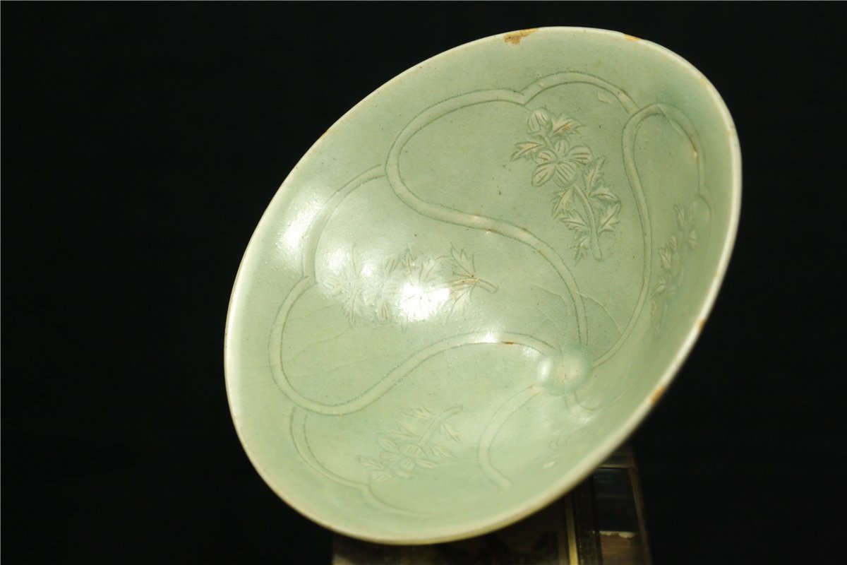 高麗時代 朝鮮 | 高麗青磁 古美術 FE266 茶碗 象嵌 13〜14世紀 古玩
